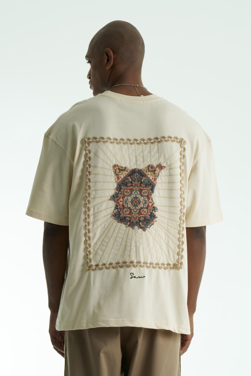 Heritage Patchwork Design Oversize T-Shirt