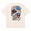 Pottery Patchwork Design Oversize T-Shirt