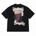 Raven Heart Patchwork Design Oversize T-Shirt
