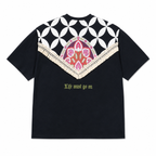 Bloom Patchwork Design Oversize T-Shirt