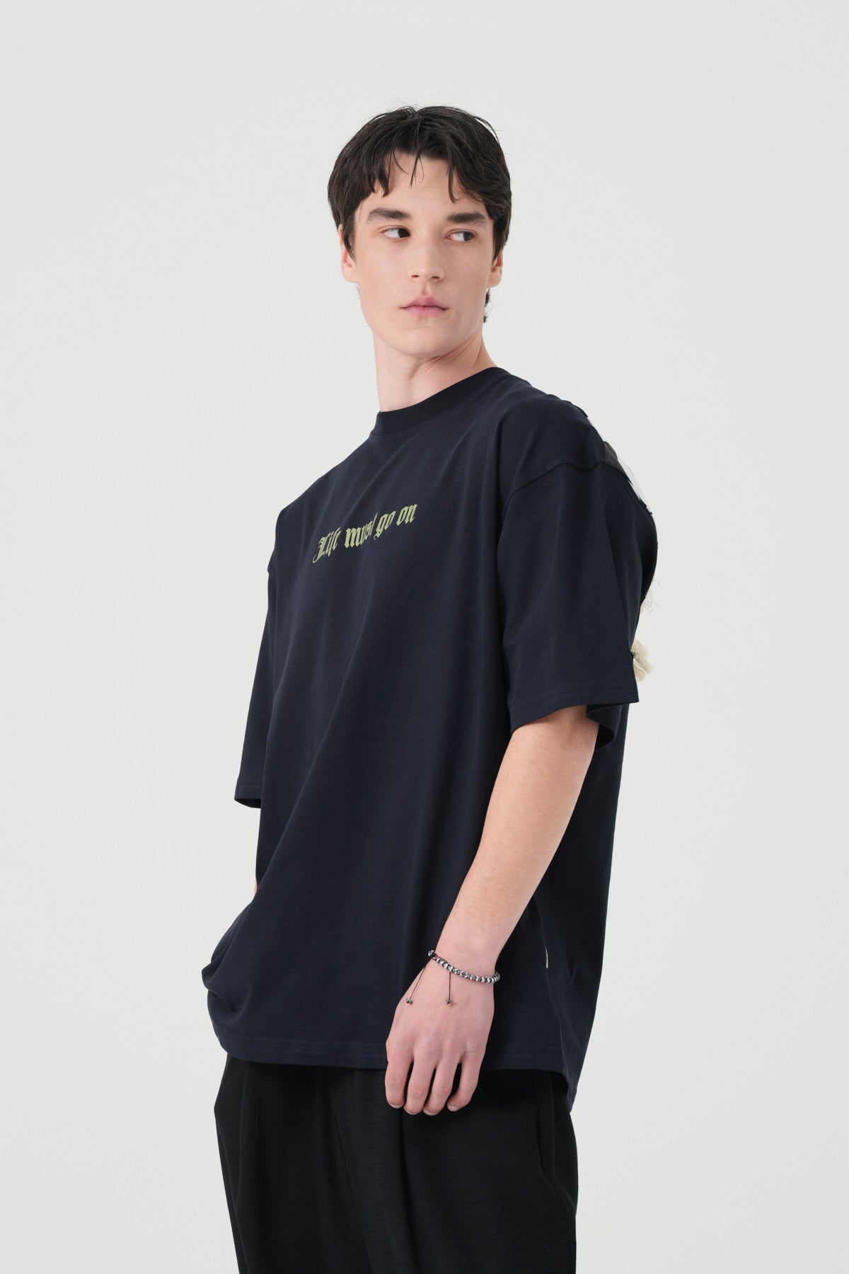 Bloom Patchwork Design Oversize T-Shirt