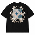 Marble Patchwork Design Oversize T-Shirt