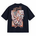 Tell a Story Patchwork Design Oversize T-Shirt