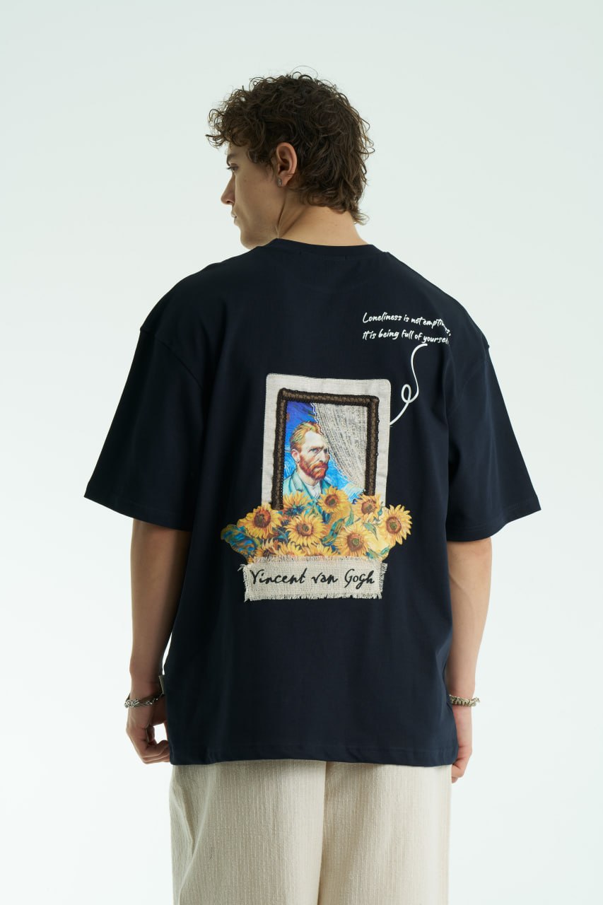 Vincent Patchwork Design Oversize T-Shirt