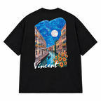 Venice Patchwork Design Oversize T-Shirt