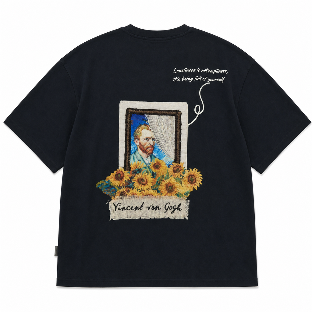 Vincent Patchwork Design Oversize T-Shirt